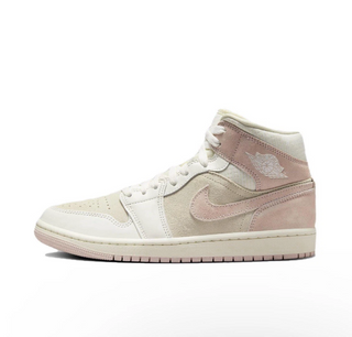Women's AIR JORDAN 1 MID SE COCONUT MILK/LEGEND PINK-SAIL FQ1926-161