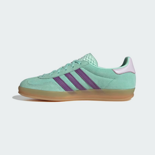 WOMEN'S ADIDAS GAZELLE INDOOR "Clear Mint Active Purple" JQ0192