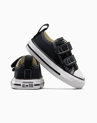 (TD) CONVERSE CHUCK TAYLOR ALL-STAR CANVAS EASY-ON 2V LOW-TOP BLACK/WHITE 7V603C