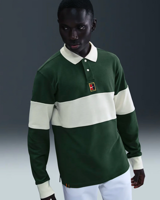 Nike Men's NikeCourt Heritage Long Sleeve Polo HQ1748-323
