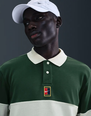 Nike Men's NikeCourt Heritage Long Sleeve Polo HQ1748-323