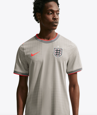 MEN'S NIKE ENGLAND X PALACE "PEWTER GREY BRIGHT CRIMSON" SOCCER TOP IH1670-052