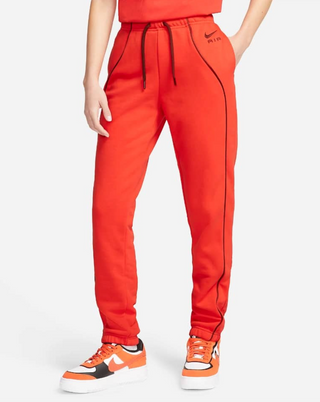 Nike Wmn's Air Mid-Rise Fleece Joggers 'Lt Crimson/Oxen Brown/Oxen Brown' DQ6563-696