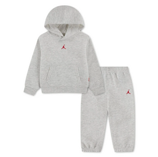 KIDS AIR JORDAN BROOKLYN 2-PIECE SET HEATHER GREY BIRCH 75G023-GLJ