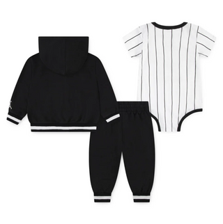 KIDS AIR JORDAN 23 JERSEY SET 3-PIECE BLACK/WHITE 65F182-023