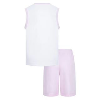 KIDS AIR JORDAN 23 JERSEY SET PINK/WHITE 35C919-A9Y