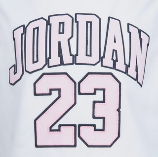 KIDS AIR JORDAN 23 JERSEY SET PINK/WHITE 35C919-A9Y