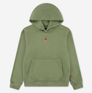 KIDS AIR JORDAN BROOKLYN FLEECE PULLOVER HOODIE 'OLIVE' 95G066-E2C