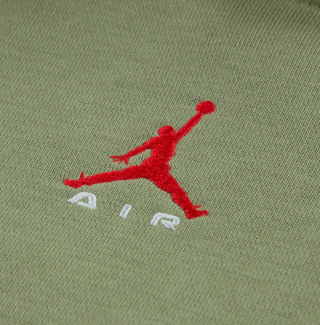 KIDS AIR JORDAN BROOKLYN FLEECE PULLOVER HOODIE 'OLIVE' 95G066-E2C