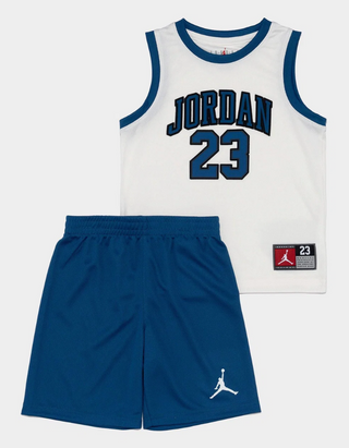KIDS AIR JORDAN 23 2-PIECE JERSEY SET TRUE BLUE/WHITE 85C919-UGG