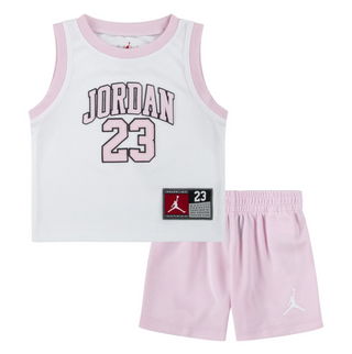 KIDS AIR JORDAN 2-PIECE JERSEY SET PINK 65C919-A9Y