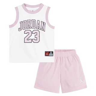 KIDS AIR JORDAN 2-PIECE JERSEY SET PINK FOAM 25C919-A9Y