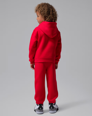 KIDS AIR JORDAN BROOKLYN 2-PIECE FLEECE SET RED 75G023-U10