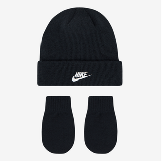 KID'S NIKE FUTURA BEANIE/GLOVE SET BLACK/WHITE 6A2961-023