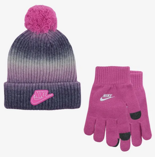 KID'S NIKE FUTURE BEANIE/GLOVE SET CRYSTAL PINK 4A3178-AFN