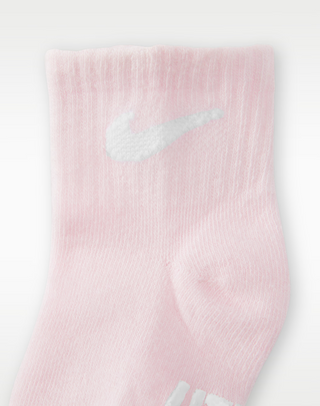 KID'S NIKE FUTURE SWOOSH GRIP SOCK PINK/WHT/GRY 3-PACK UN1004-A9Y