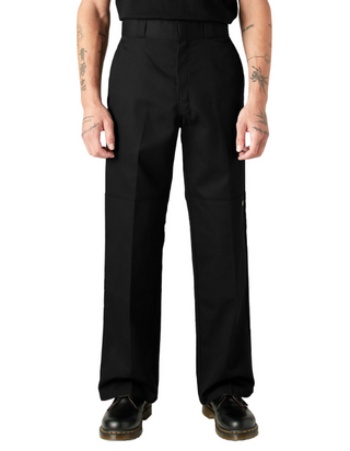 Pantalon de travail Dickies à double genou, coupe ample, jambe droite, 8528BK, noir