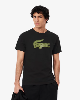 LACOSTE MEN'S Ultra Dry XXL Logo Sport T-Shirt BLACK TH2042 52-I6Z