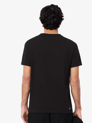 LACOSTE MEN'S Ultra Dry XXL Logo Sport T-Shirt BLACK TH2042 52-I6Z