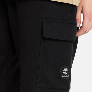 MEN'S TIMBERLAND WOVEN BADGE CARGO SWEATSHORT "BLACK" TB0A2NMG-001