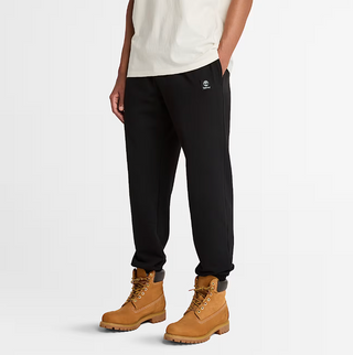 MEN'S TIMBERLAND WOVEN BADGE FLEECE SWEATPANTS "BLACK" TB0A2NJB-001