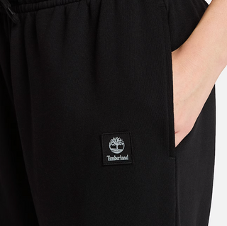 MEN'S TIMBERLAND WOVEN BADGE FLEECE SWEATPANTS "BLACK" TB0A2NJB-001