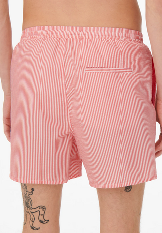 Short de bain en seersucker rayé ONLY & SONS Porcelain Rose 22021841