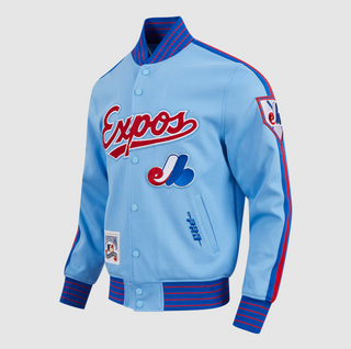 PRO STANDARD MONTREAL EXPOS COOPERSTOWN LOGO PRO GAME DAY DOUBLE KNIT JACKET LME6314171-URR