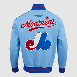 PRO STANDARD MONTREAL EXPOS COOPERSTOWN LOGO PRO GAME DAY DOUBLE KNIT JACKET LME6314171-URR