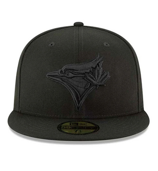 NEW ERA TORONTO BLUE JAYS ON FIELD 59FIFTY FITTED 'TRIPLE BLACK' 11591094