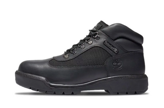 MEN'S TIMBERLAND FIELD BOOT MID LACE UP "TRIPLE BLACK" TB1A17KY0011