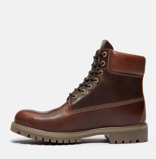 MEN'S TIMBERLAND PREMIUM 6 INCH LACE UP WATERPROOF BOOT "MEDIUM BROWN FULL GRAIN"  TB0A2P6W-EIU