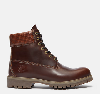 MEN'S TIMBERLAND PREMIUM 6 INCH LACE UP WATERPROOF BOOT "MEDIUM BROWN FULL GRAIN"  TB0A2P6W-EIU