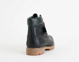 MEN'S TIMBERLAND PREMIUM 6 INCH LACE UP WATERPROOF BOOT "BLACK/DARK GREEN FULL GRAIN"  TB0A2P6WE-EQ1