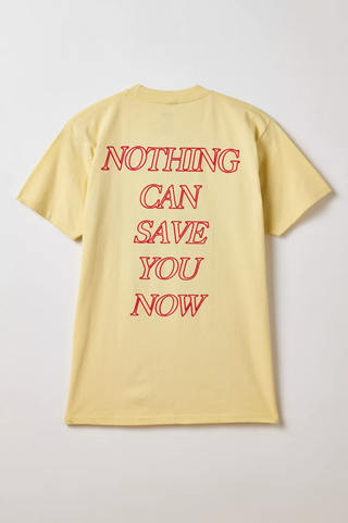 OBEY NOTHING CAN SAVE YOU GRAPHIC TEE "PALE YELLOW" 165264200