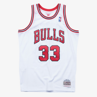 MITCHELL & NESS SCOTTIE PIPPEN CHICAGO BULLS 1997-98 WHITE SWINGMAN JERSEY
