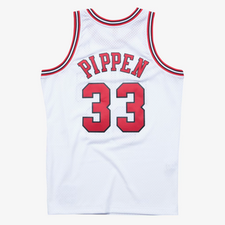 MITCHELL & NESS SCOTTIE PIPPEN CHICAGO BULLS 1997-98 WHITE SWINGMAN JERSEY