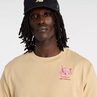 MEN'S NEW BALANCE RAMEN TEE TOASTED SESAME MT61H51D