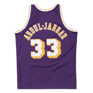 MITCHELL & NESS KAREEM ABDUL-JABBAR 1983-84 PURPLE SWINGMAN JERSEY