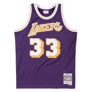 MITCHELL & NESS KAREEM ABDUL-JABBAR 1983-84 PURPLE SWINGMAN JERSEY