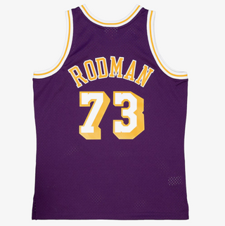MITCHELL & NESS DENNIS RODMAN 1998-99 PURPLE SWINGMAN JERSEY