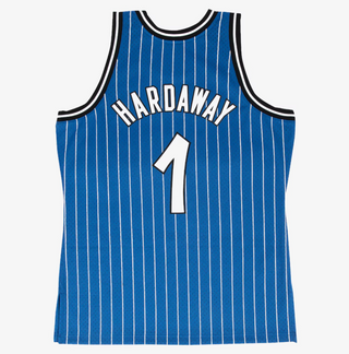 MITCHELL & NESS PENNY HARDAWAY ORLANDO MAGIC 1994-95 BLUE PIN STRIPE SWINGMAN JERSEY