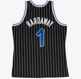 MITCHELL & NESS PENNY HARDAWAY ORLANDO MAGIC 1994-95 BLACK PIN STRIPE SWINGMAN JERSEY (Copy)