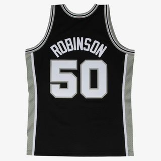 MITCHELL & NESS DAVID ROBINSON SPURS 1998-99 BLACK SWINGMAN JERSEY