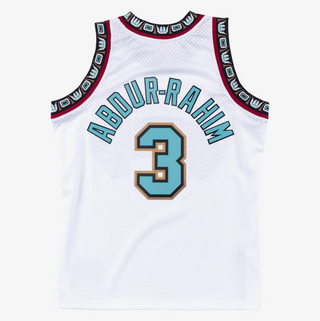 MITCHELL & NESS SHAREEF ABDUR-RAHIM VANCOUVER GRIZZLIES 1998-99 WHITE SWINGMAN JERSEY