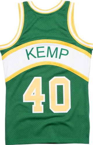 MITCHELL & NESS SHAWN KEMP SEATTLE SUPERSONICS 1994-95 WHITE SWINGMAN JERSEY