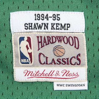 MITCHELL & NESS SHAWN KEMP SEATTLE SUPERSONICS 1994-95 WHITE SWINGMAN JERSEY