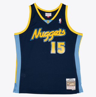 MITCHELL & NESS CARMELO ANTHONY DENVER NUGGETS 2006-07 BLUE NAVY SWINGMAN JERSEY