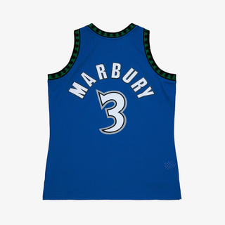 MITCHELL & NESS STEPHON MARBURY TIMBERWOLVES BLUE 1996-97 SWINGMAN JERSEY
