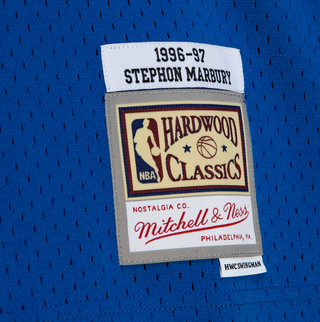 MITCHELL & NESS STEPHON MARBURY TIMBERWOLVES BLUE 1996-97 SWINGMAN JERSEY